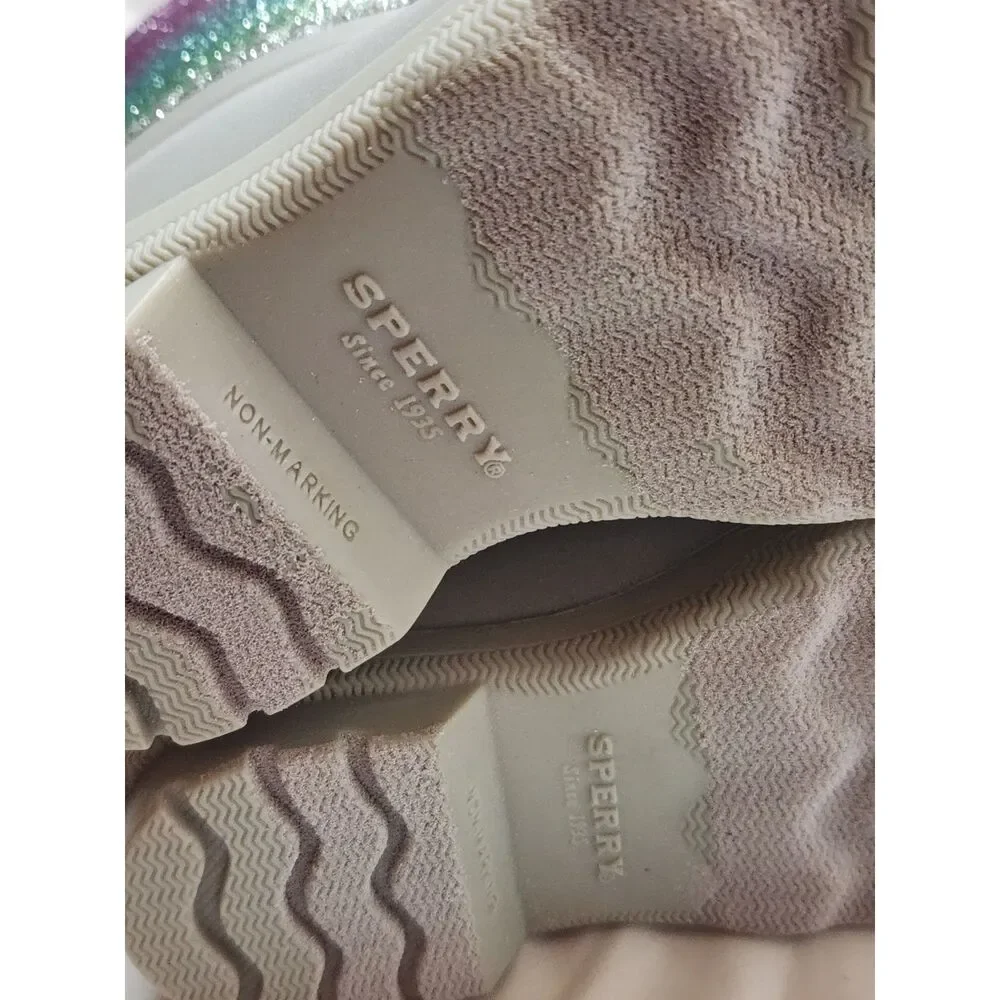 Sperry Port Boot Toddler Girl Size 6 Multicolor Shimmer